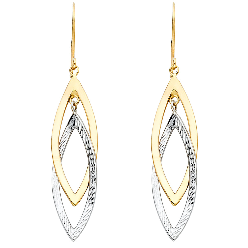 Hanging Earrings - 14K Gold - ER698