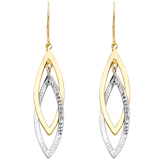 Hanging Earrings - 14K Gold - ER698