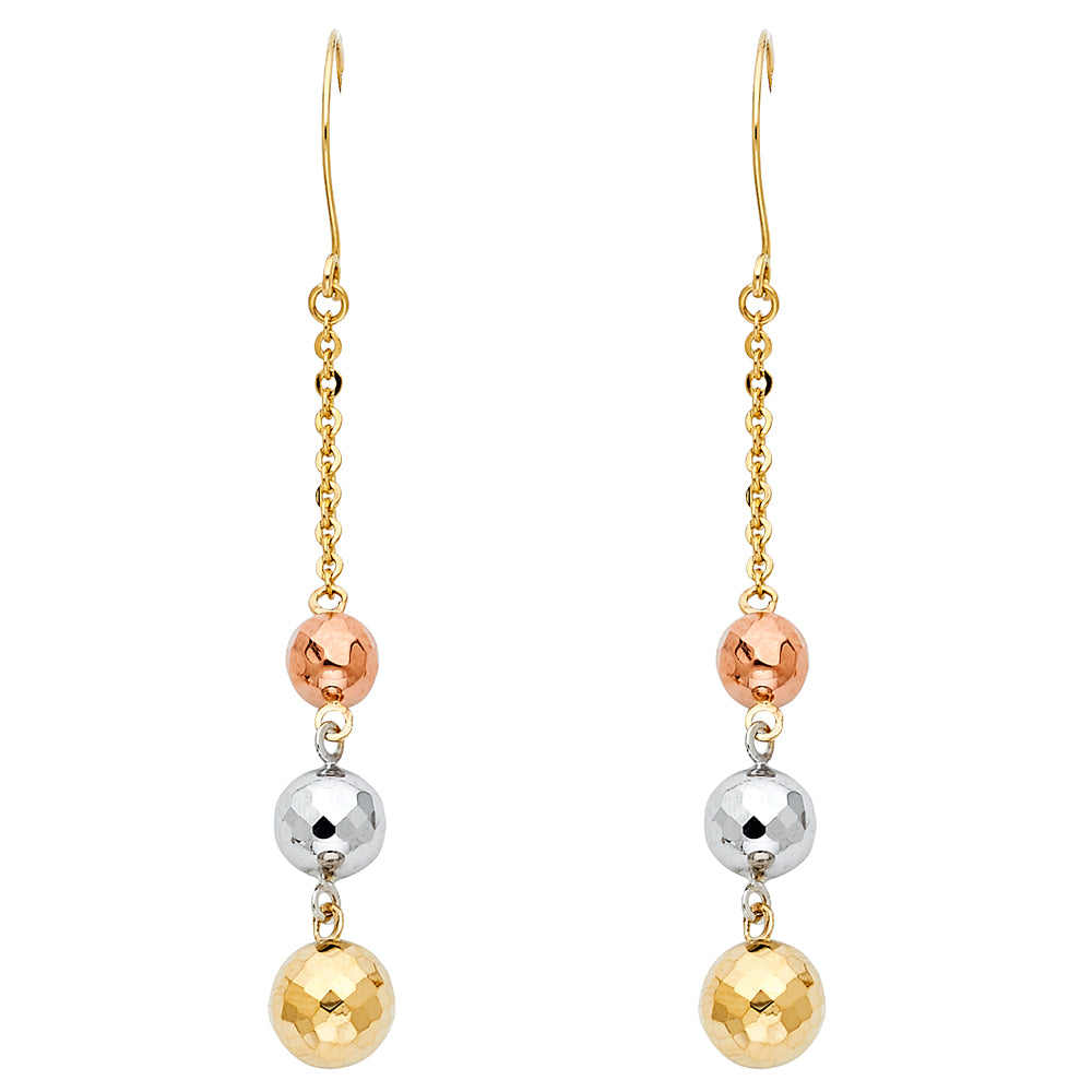 Hanging Earrings - 14K Gold - ER715