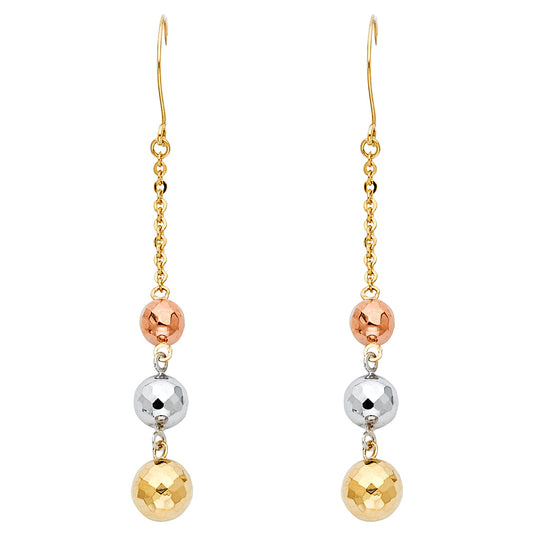 Hanging Earrings - 14K Gold - ER715