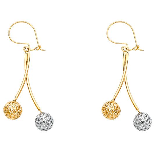 Hanging Earrings - 14K Gold - ER716