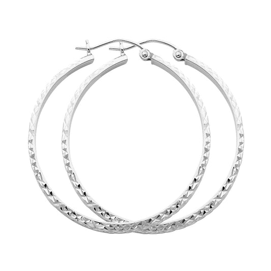 Hoop Earrings  - 14K Gold - ER71W