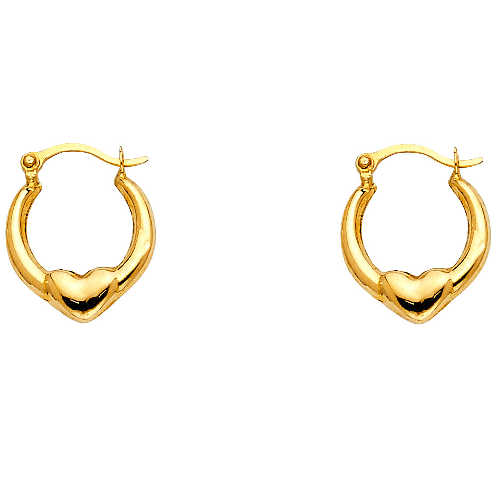 Hollow Fancy Earrings - 14K Gold - ER816