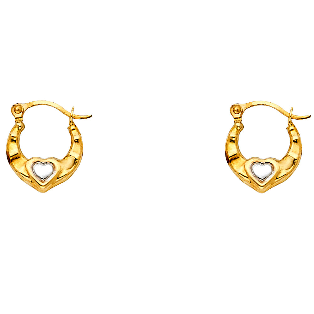 Hollow Fancy Earrings - 14K Gold - ER831