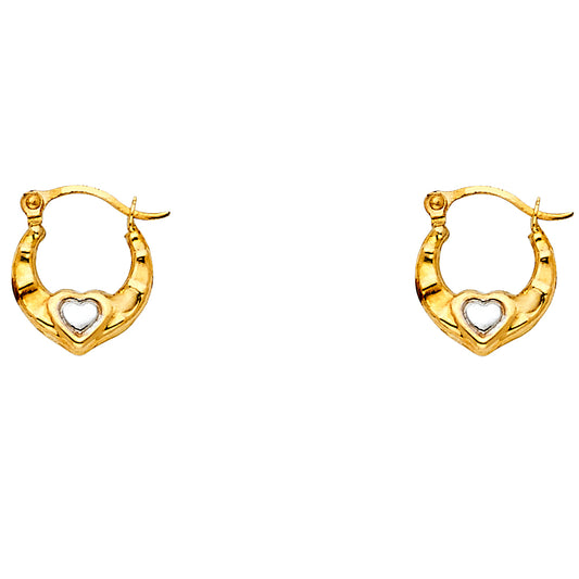 Hollow Fancy Earrings - 14K Gold - ER831