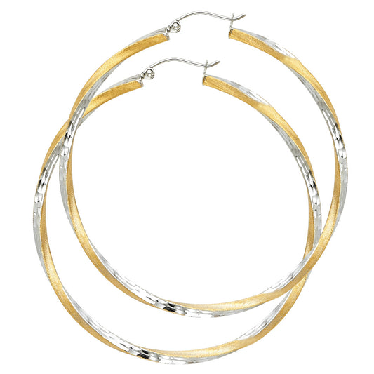 Hoop Earrings  - 14K Gold - ER88