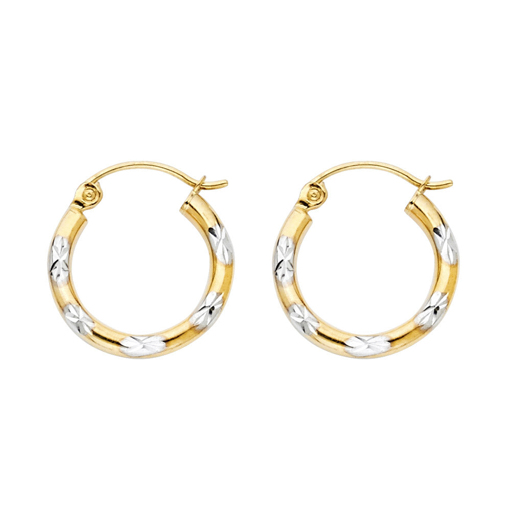 Hoop Earrings  - 14K Gold - ER970