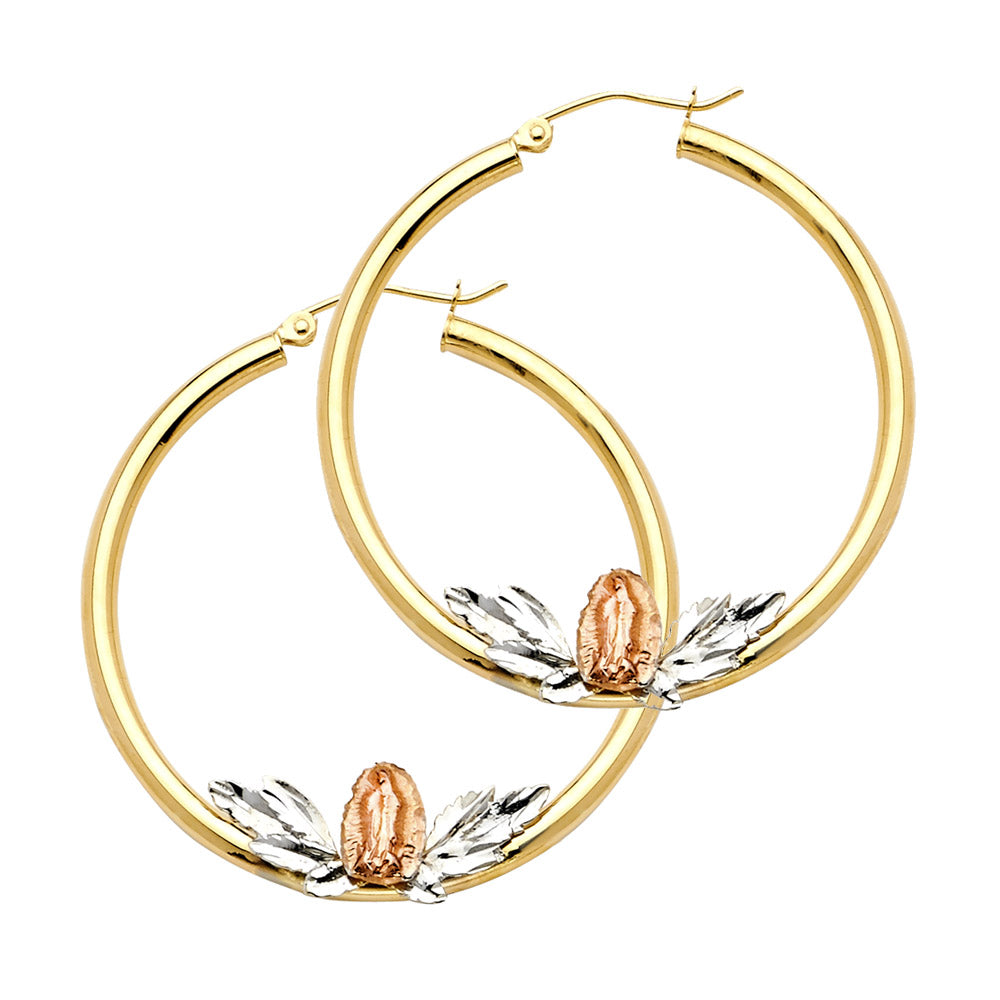 Hoop Earrings  - 14K Gold - ER976