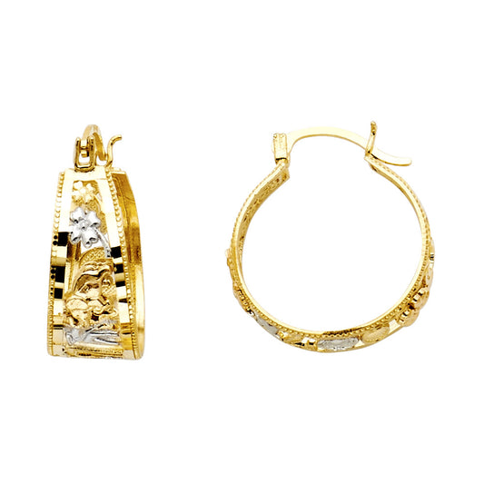 Hoop Earrings  - 14K Gold - ER992