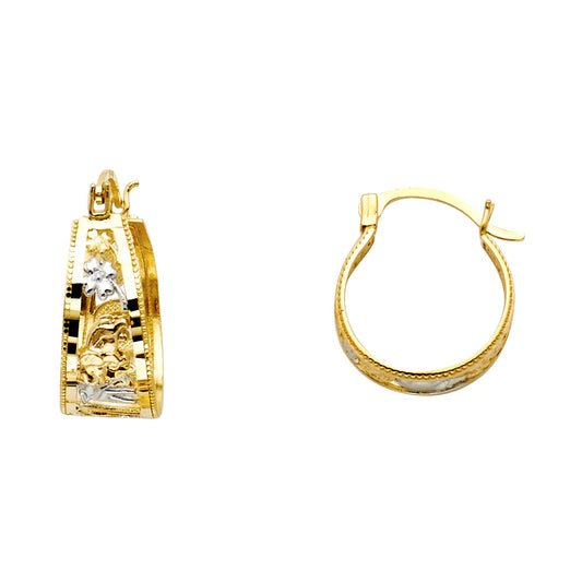 Hoop Earrings  - 14K Gold - ER993