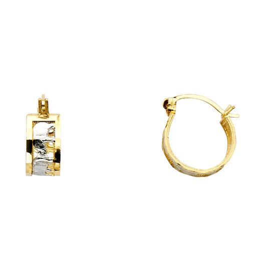 Hoop Earrings  - 14K Gold - ER996