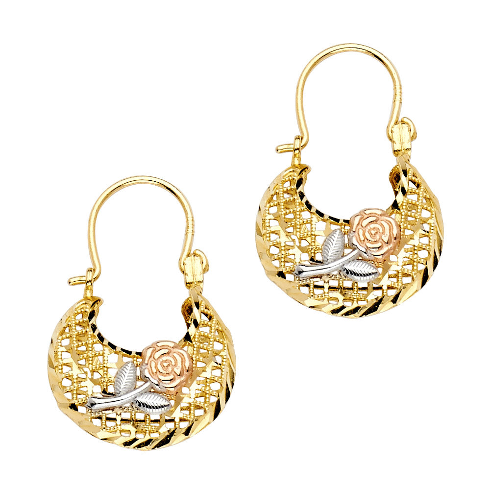 Hoop Earrings  - 14K Gold - ER997