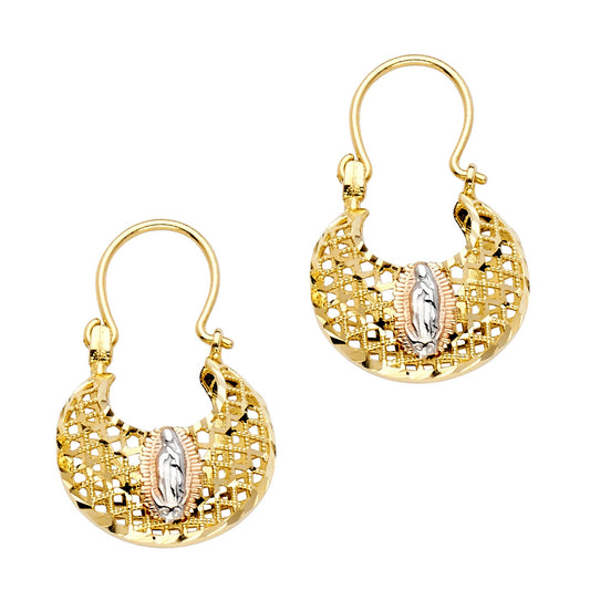 Hoop Earrings  - 14K Gold - ER998