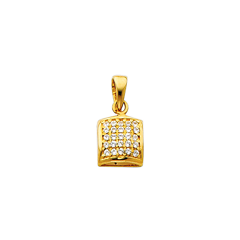 CZ Pendant & Earrings Sets - 14K GOLD - PT688, ER316