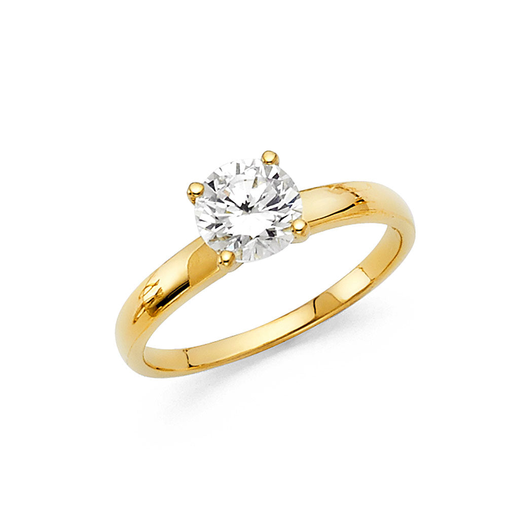 CZ Engagement Rings - 14K Gold - RG1