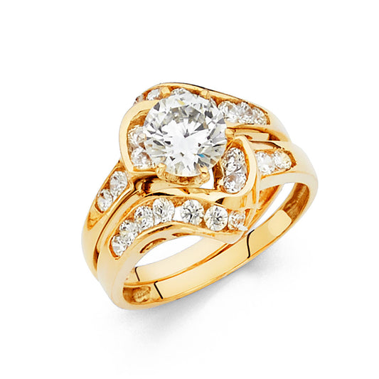 CZ Engagement Rings - 14K Gold - RG1145