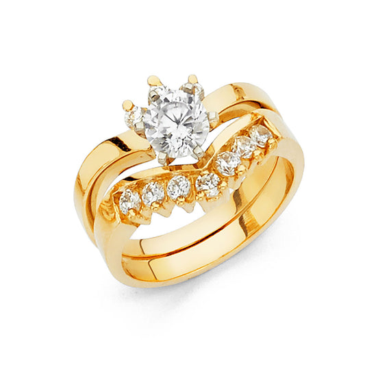 CZ Engagement Rings - 14K Gold - RG1051