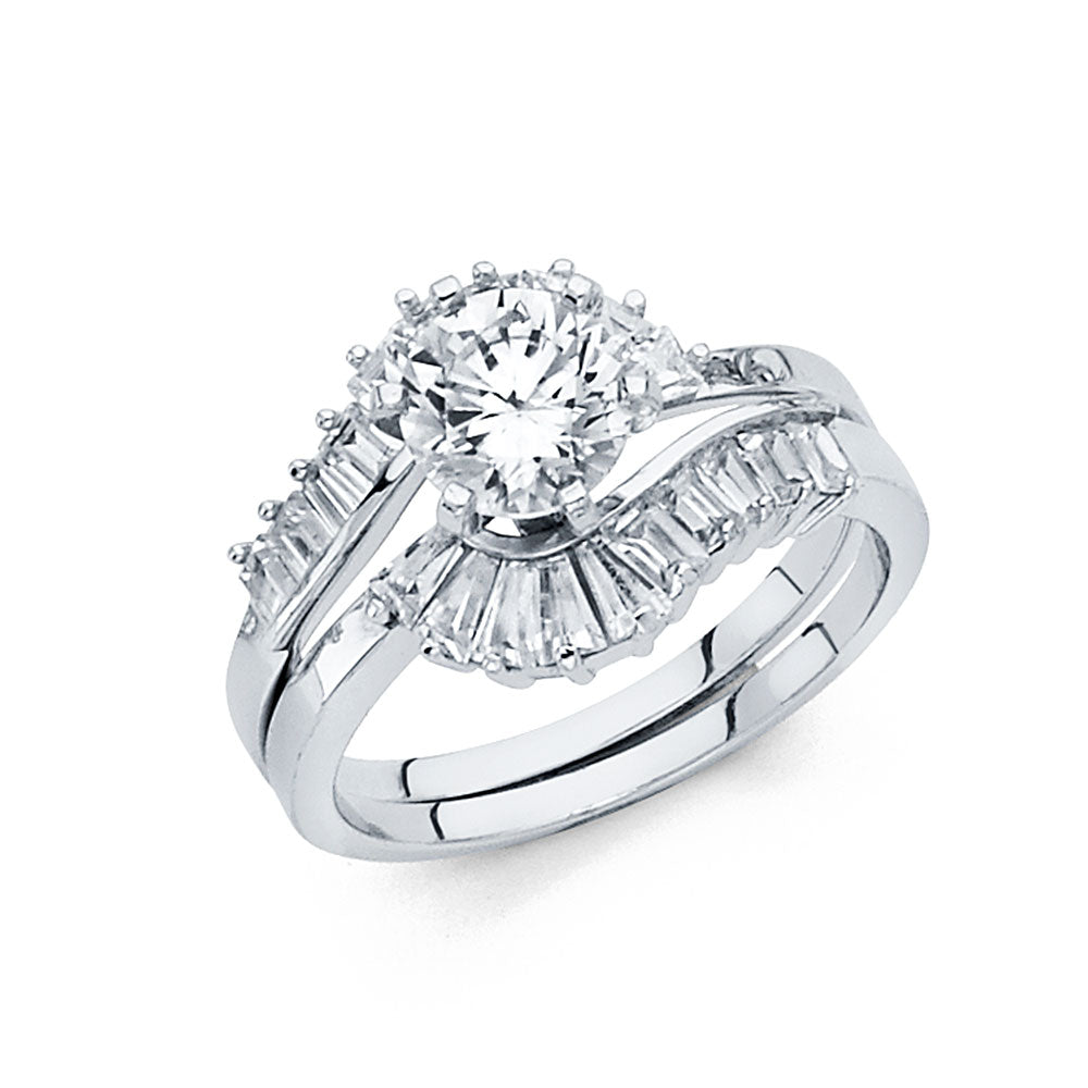 CZ Engagement Rings - 14K Gold - RG1057