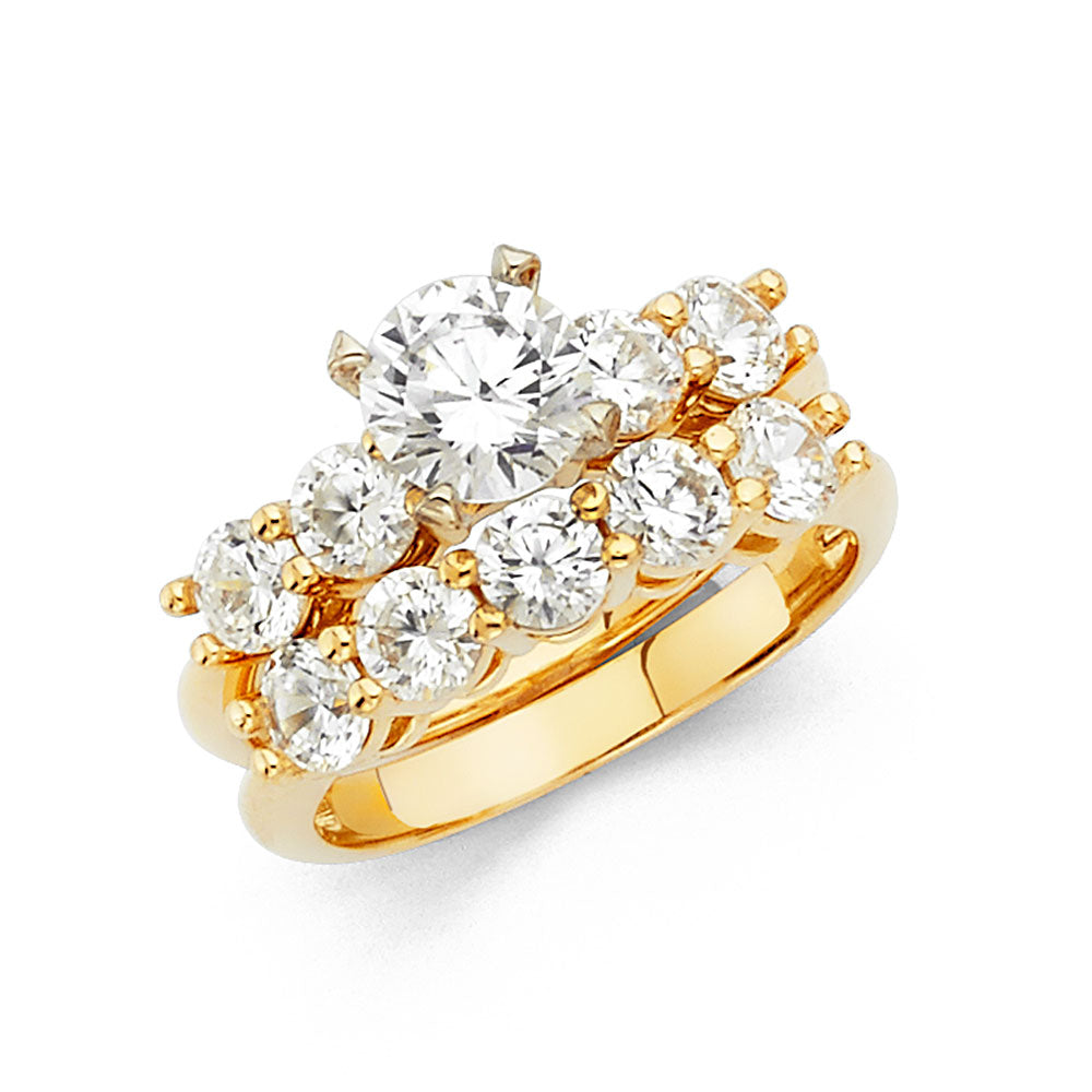 CZ Engagement Rings - 14K Gold - RG1062