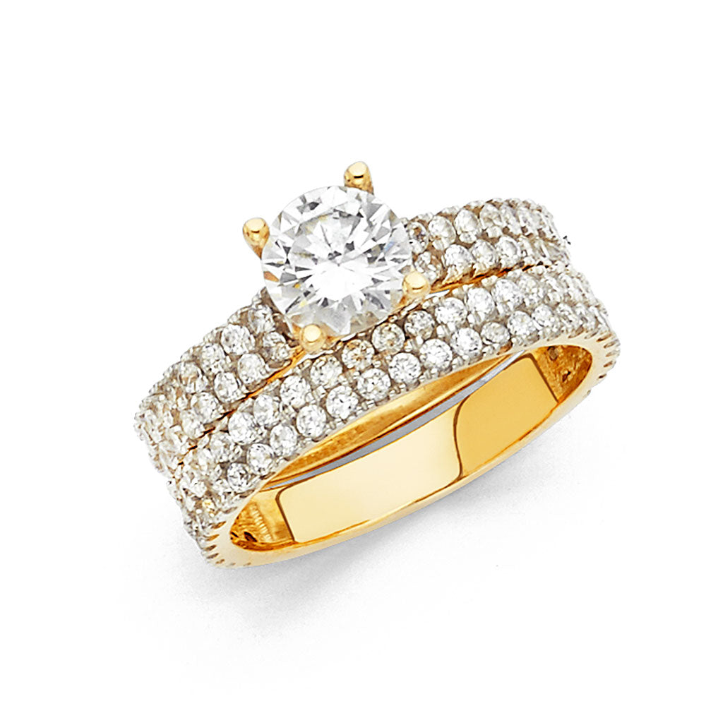 CZ Engagement Rings - 14K Gold - RG1068