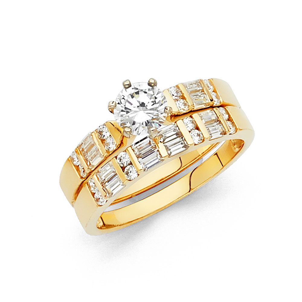 CZ Engagement Rings - 14K Gold - RG1070