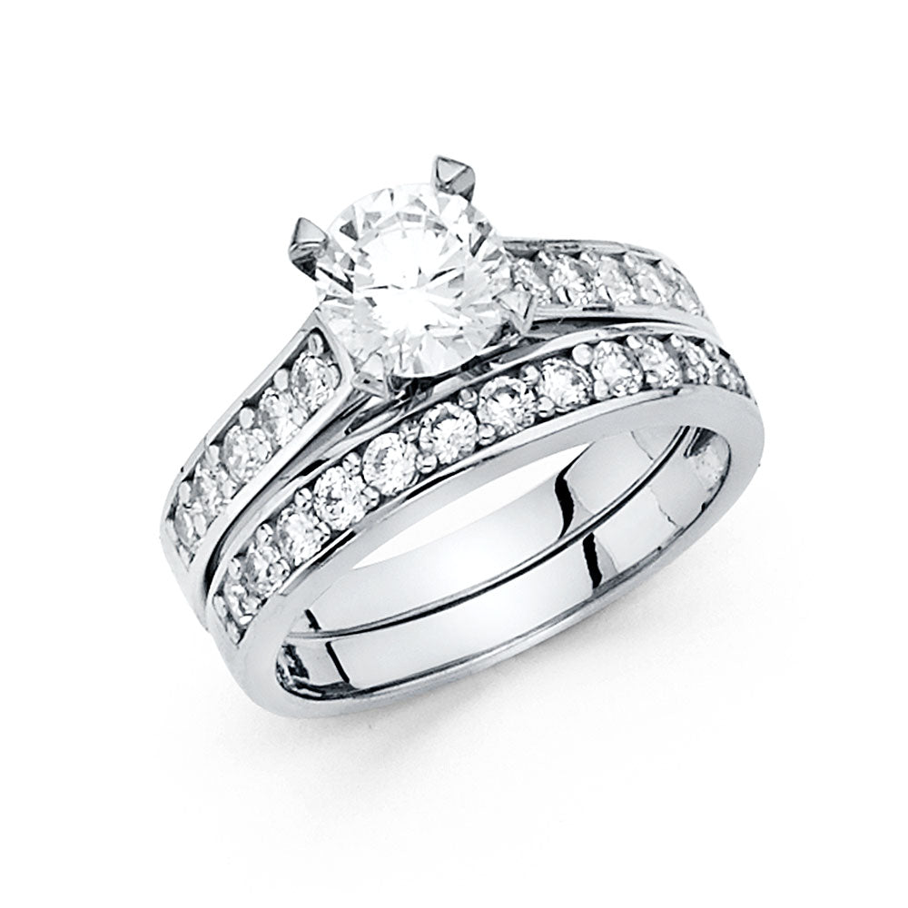 CZ Wedding Duo Sets- 14K - RG1086