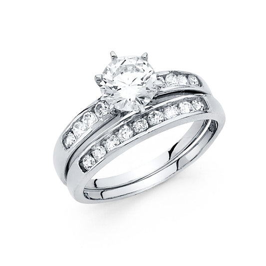 CZ Wedding Duo Sets- 14K - RG1088