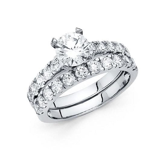 CZ Wedding Duo Sets- 14K - RG1092