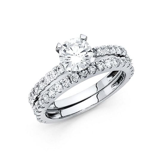 CZ Wedding Duo Sets- 14K - RG1096