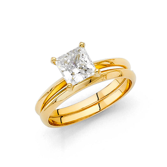 CZ Engagement Rings - 14K Gold - RG1115