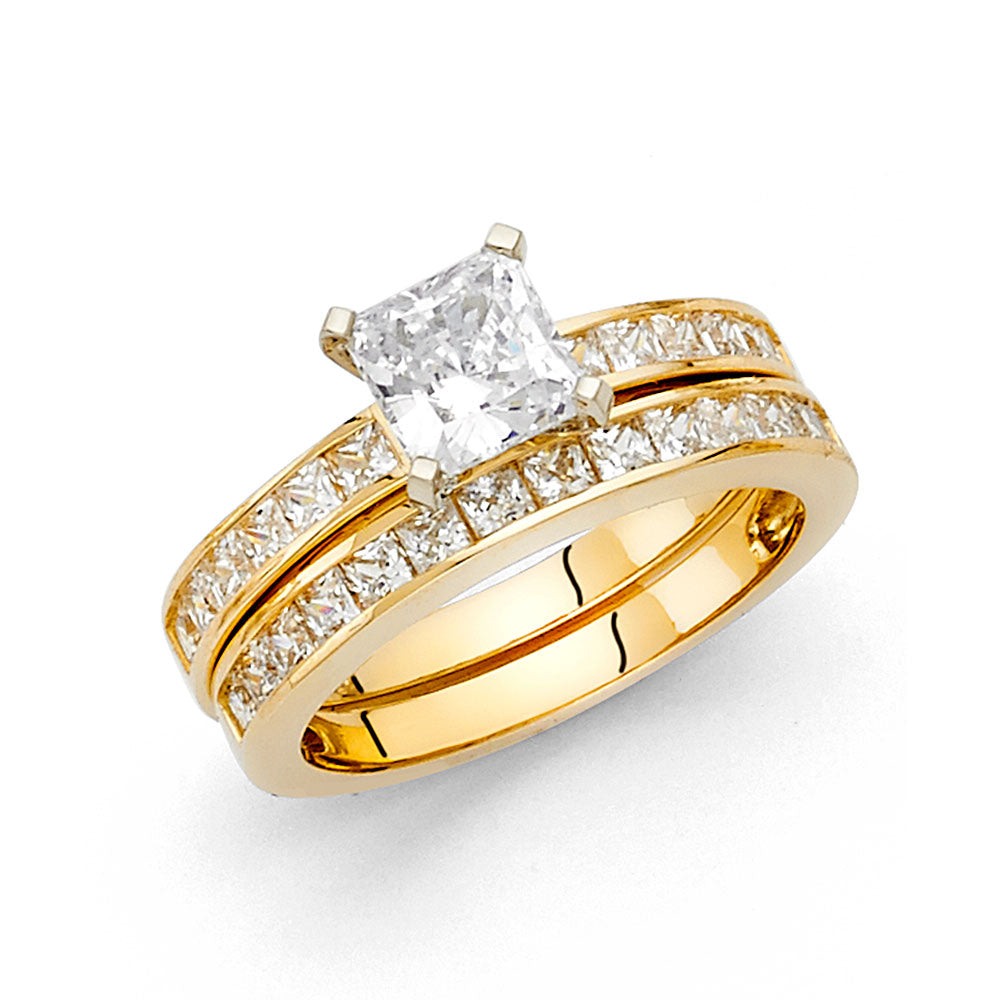 CZ Engagement Rings - 14K Gold - RG1116