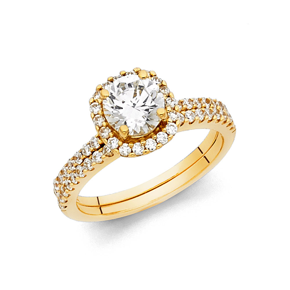 CZ Engagement Rings - 14K Gold - RG1118