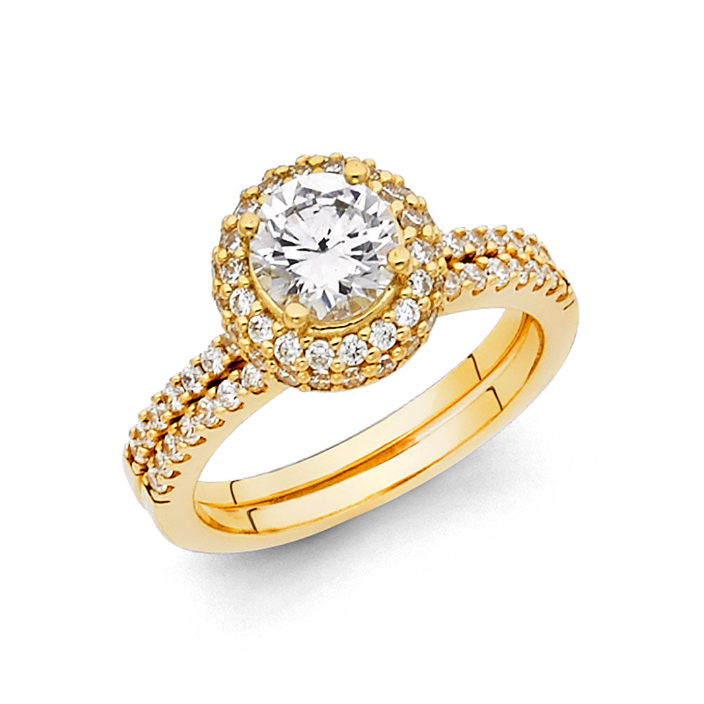 CZ Engagement Rings - 14K Gold - RG1122