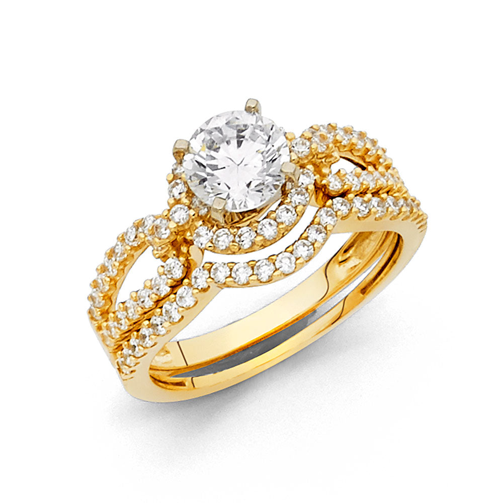 CZ Engagement Rings - 14K Gold - RG1126