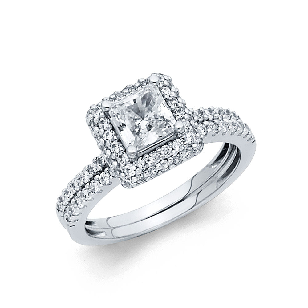 CZ Engagement Rings - 14K Gold - RG1134