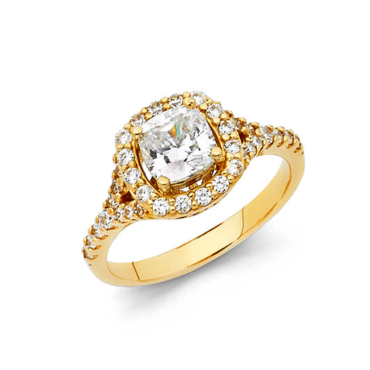 CZ Engagement Rings - 14K Gold - RG1136