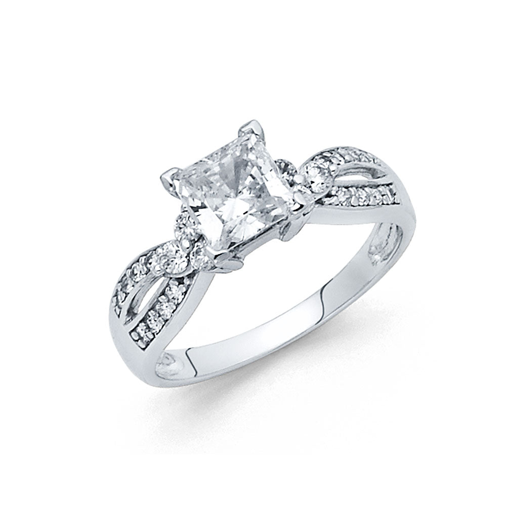 CZ Engagement Rings - 14K Gold - RG1143