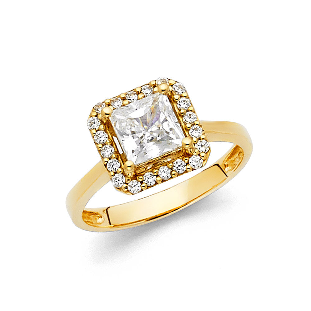 CZ Engagement Rings - 14K Gold - RG1144