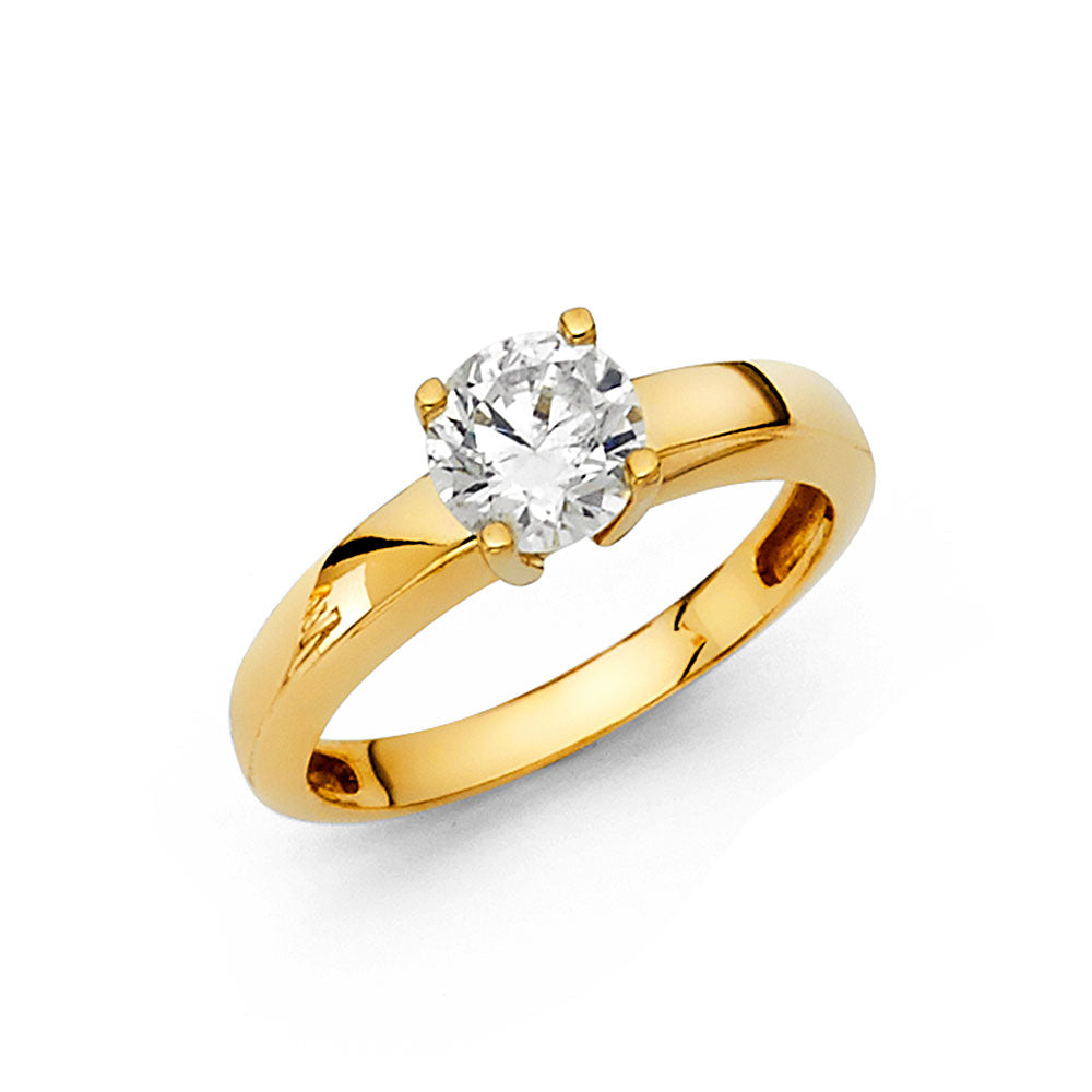 CZ Engagement Rings - 14K Gold - RG1148