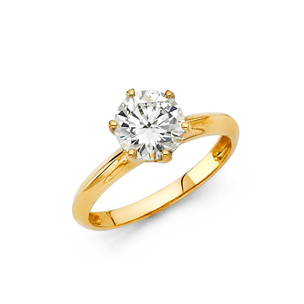 CZ Engagement Rings - 14K Gold - RG1150