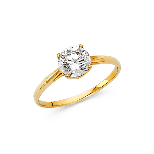 CZ Engagement Rings - 14K Gold - RG1156