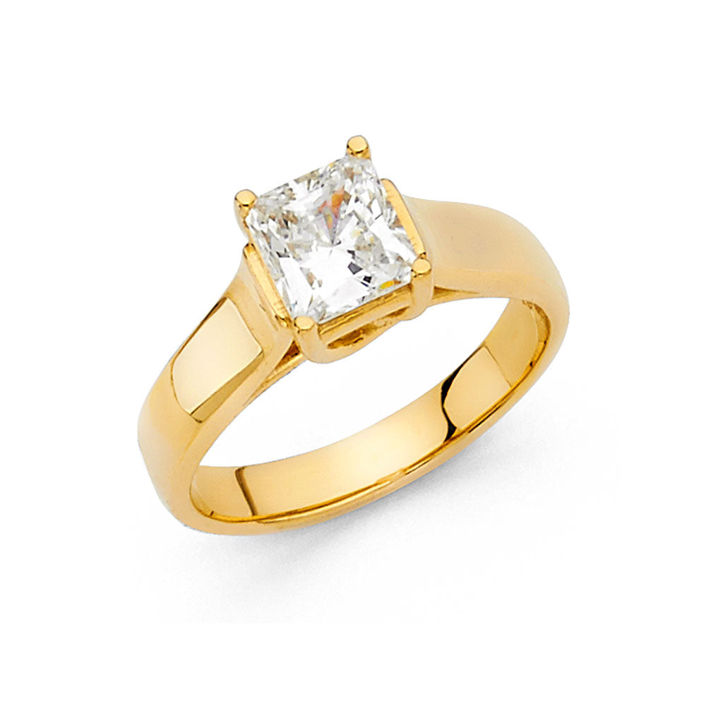 CZ Engagement Rings - 14K Gold - RG1164