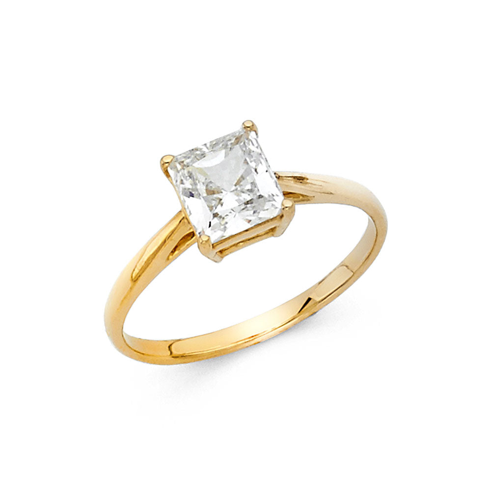 CZ Engagement Rings - 14K Gold - RG1168