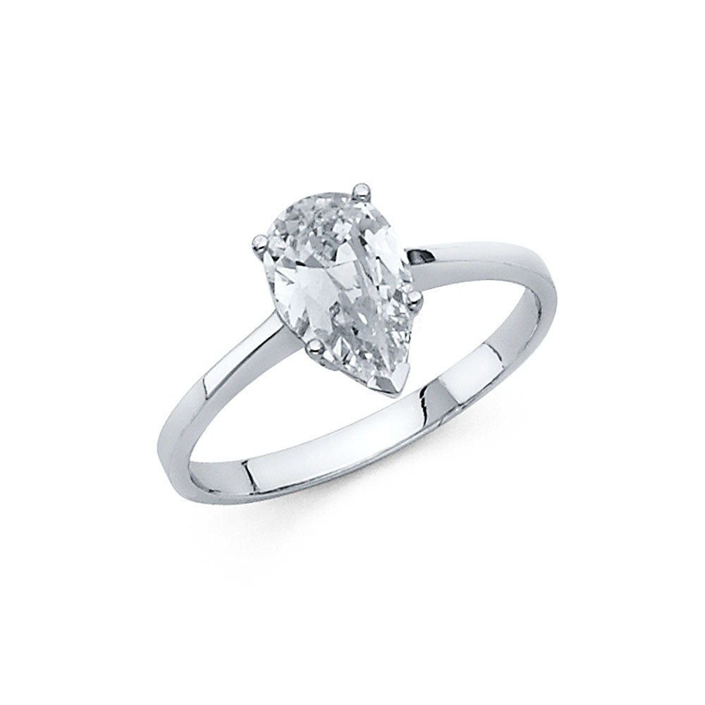 CZ Engagement Rings - 14K Gold - RG1175