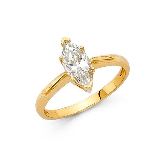 CZ Engagement Rings - 14K Gold - RG1176