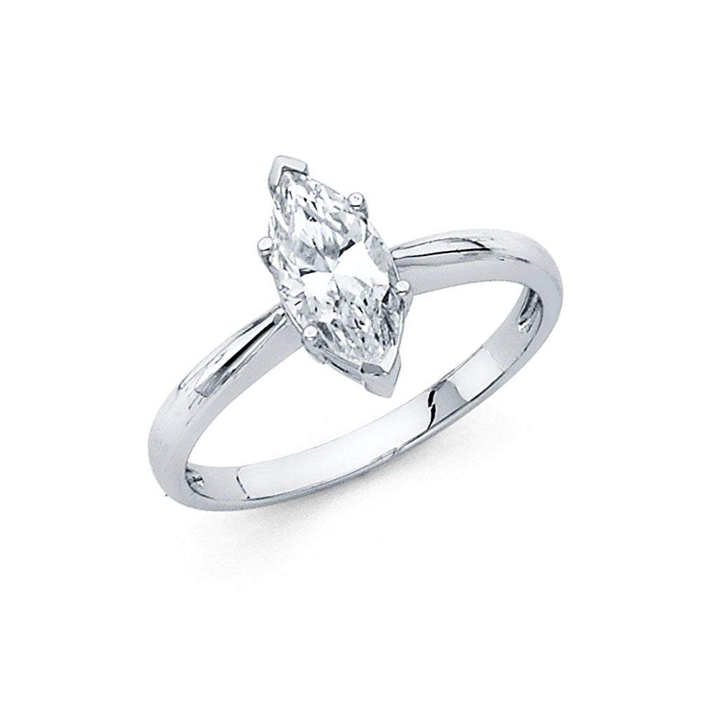 CZ Engagement Rings - 14K Gold - RG1177