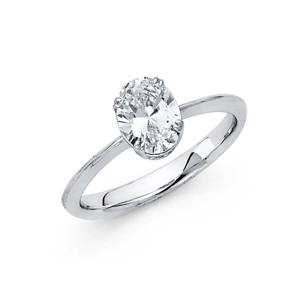 CZ Engagement Rings - 14K Gold - RG1179