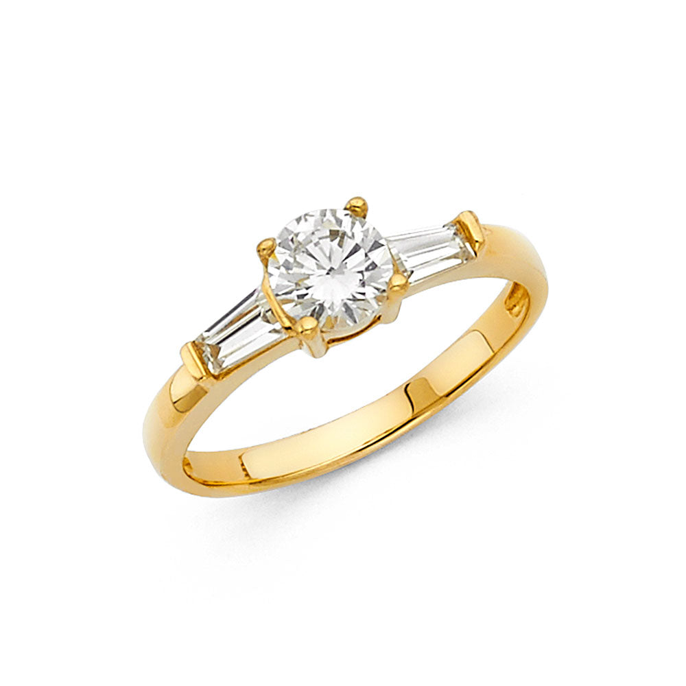 CZ Engagement Rings - 14K Gold - RG1180