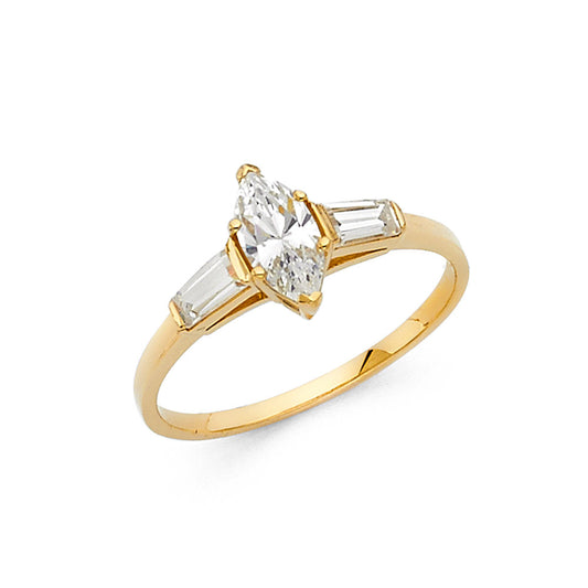 CZ Engagement Rings - 14K Gold - RG1182