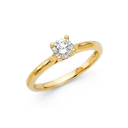 CZ Engagement Rings - 14K Gold - RG1190